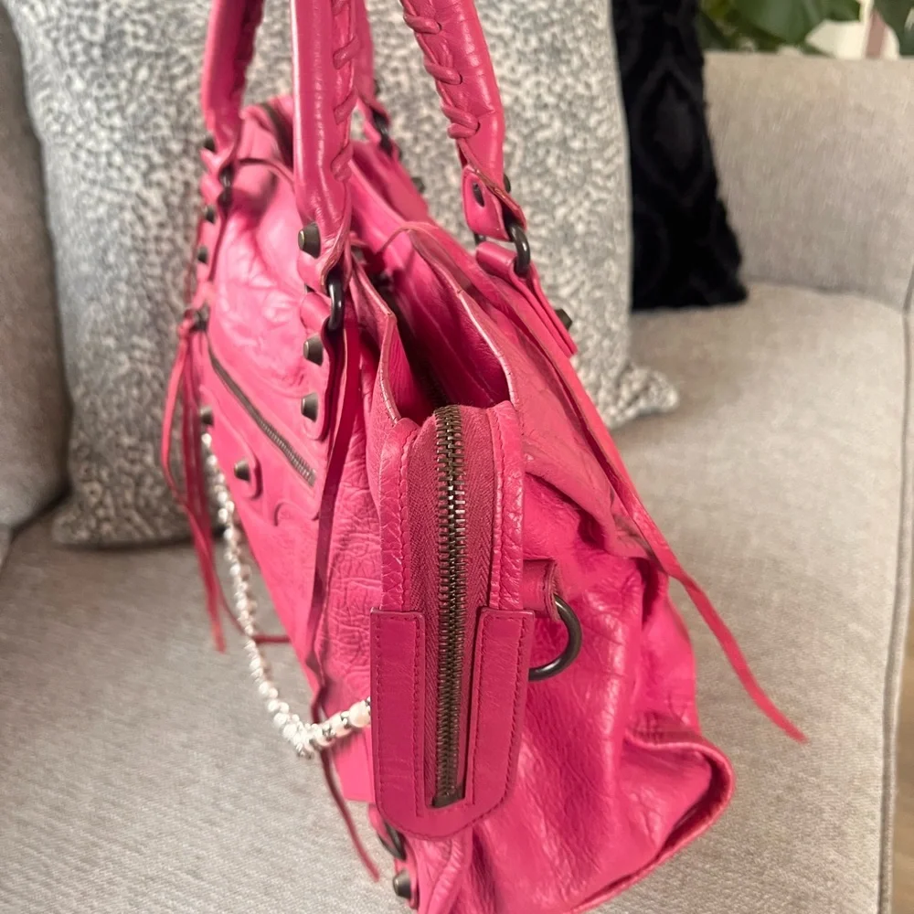 Balenciaga Agneau Classic Hardware City Sorbet Bag - Picture 3 of 11